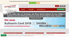 Desktop Screenshot of kulinaris-card.de