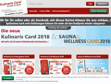Tablet Screenshot of kulinaris-card.de